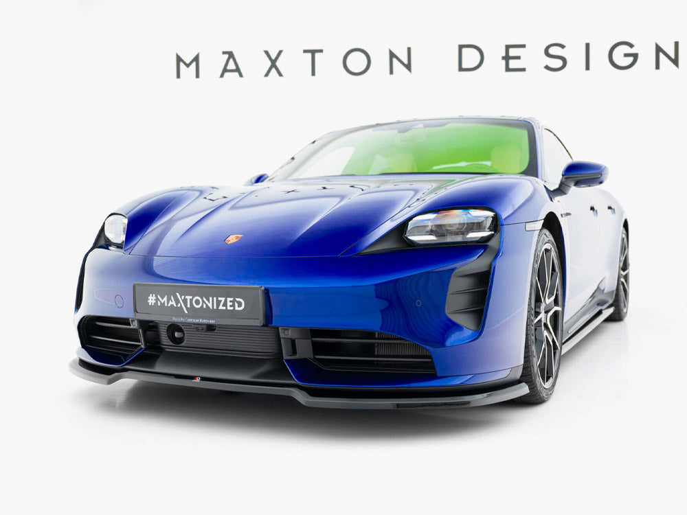 Maxton Design Front Splitter — Taycan Turbo S Mk1