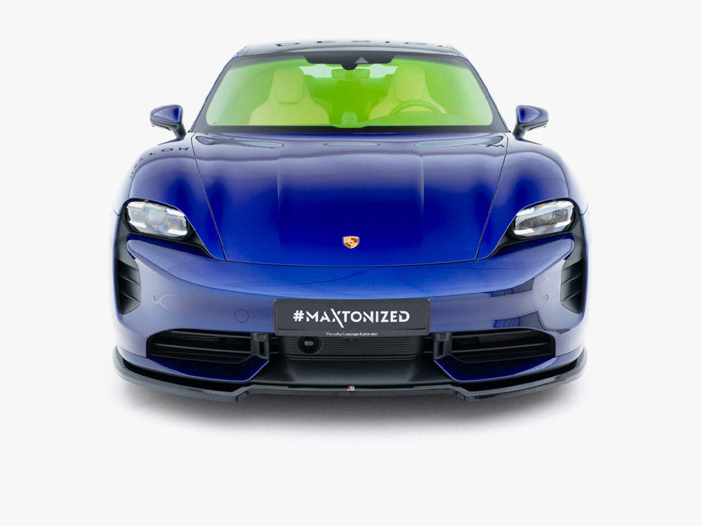 Maxton Design Front Splitter — Taycan Turbo S Mk1