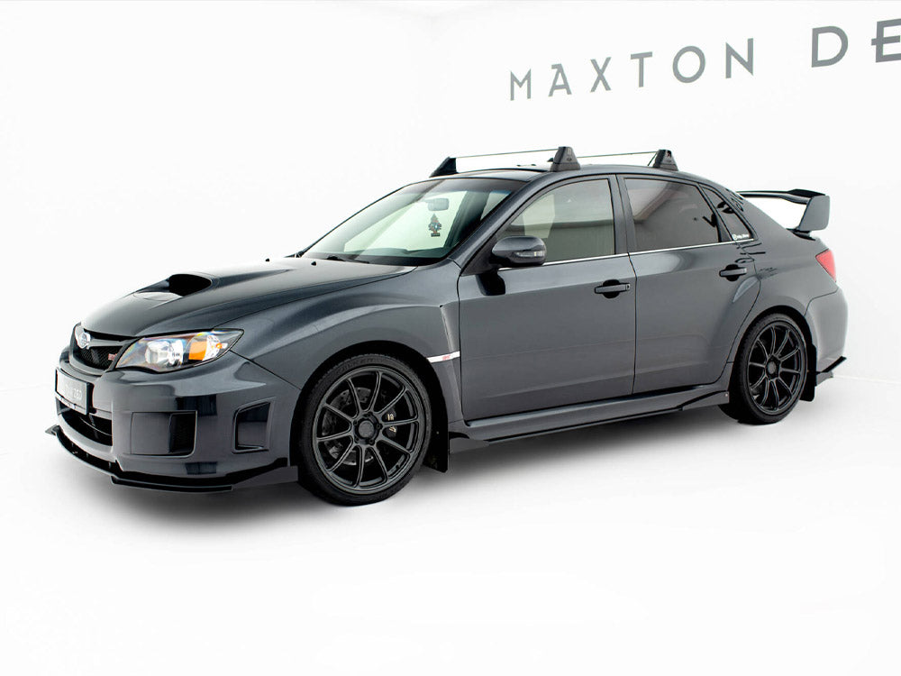 Street PRO Side Skirt Diffusers + Flaps – Subaru Impreza WRX STI Mk3 Facelift (2011-2014) | Maxton Design