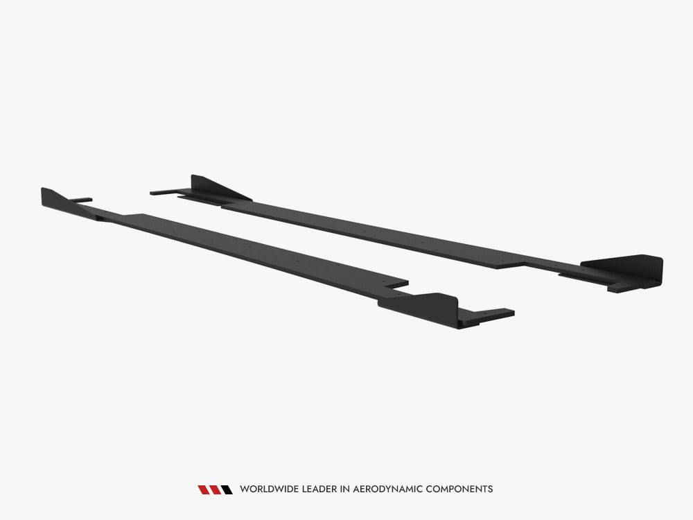 Street PRO Side Skirt Diffusers + Flaps – Subaru Impreza WRX STI Mk3 Facelift (2011-2014) | Maxton Design