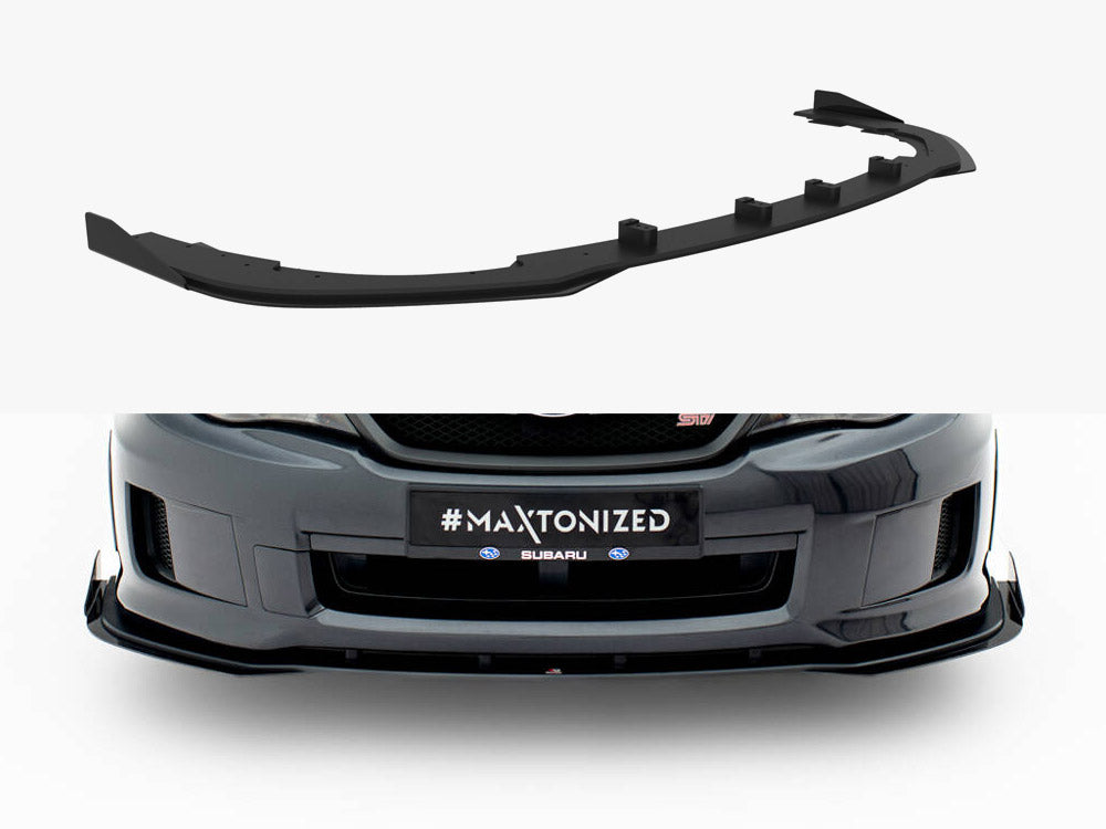 Street PRO Front Splitter + Flaps – Subaru Impreza WRX STI Mk3 Facelift (2011-2014) | Maxton Design