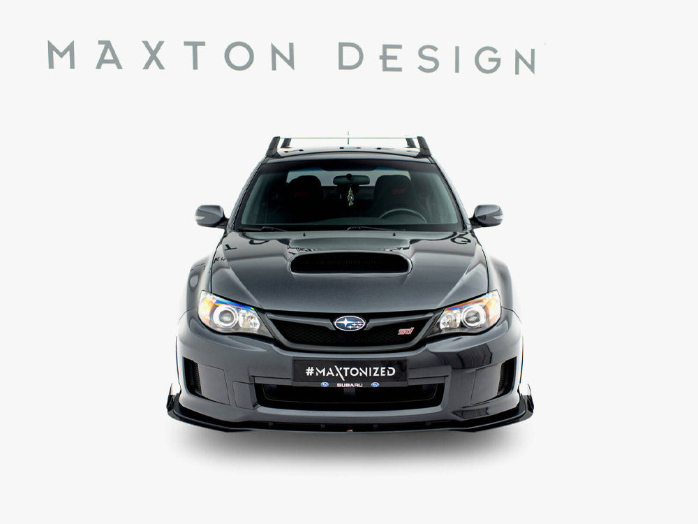 Street PRO Front Splitter + Flaps – Subaru Impreza WRX STI Mk3 Facelift (2011-2014) | Maxton Design