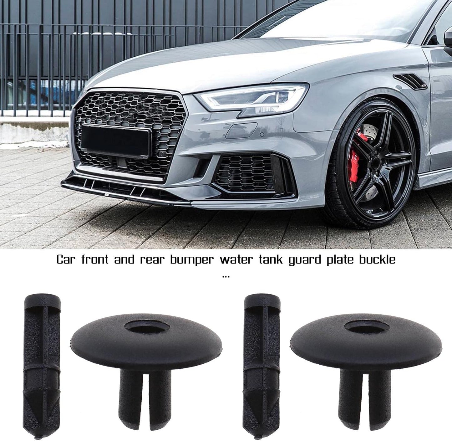 Audi Push Fit Rivet Trim Clip 6mm Black - 4D0807300