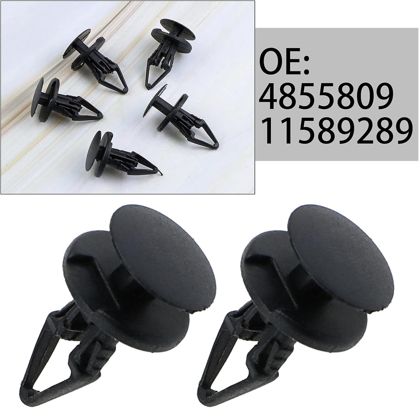 Ford & Vauxhall 7mm Push Rivet - Wheel Arch Liner & Splash Guard Trim Clip