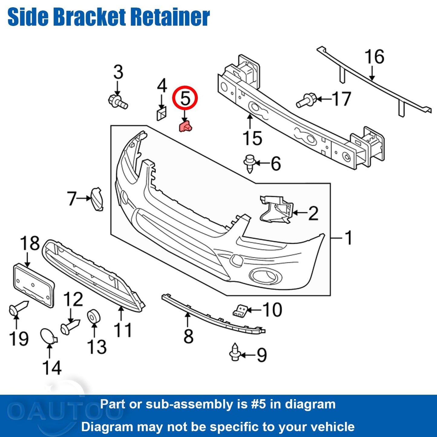 Ford Transit Connect Wheel Arch & Side Moulding Trim Clip - 4493651
