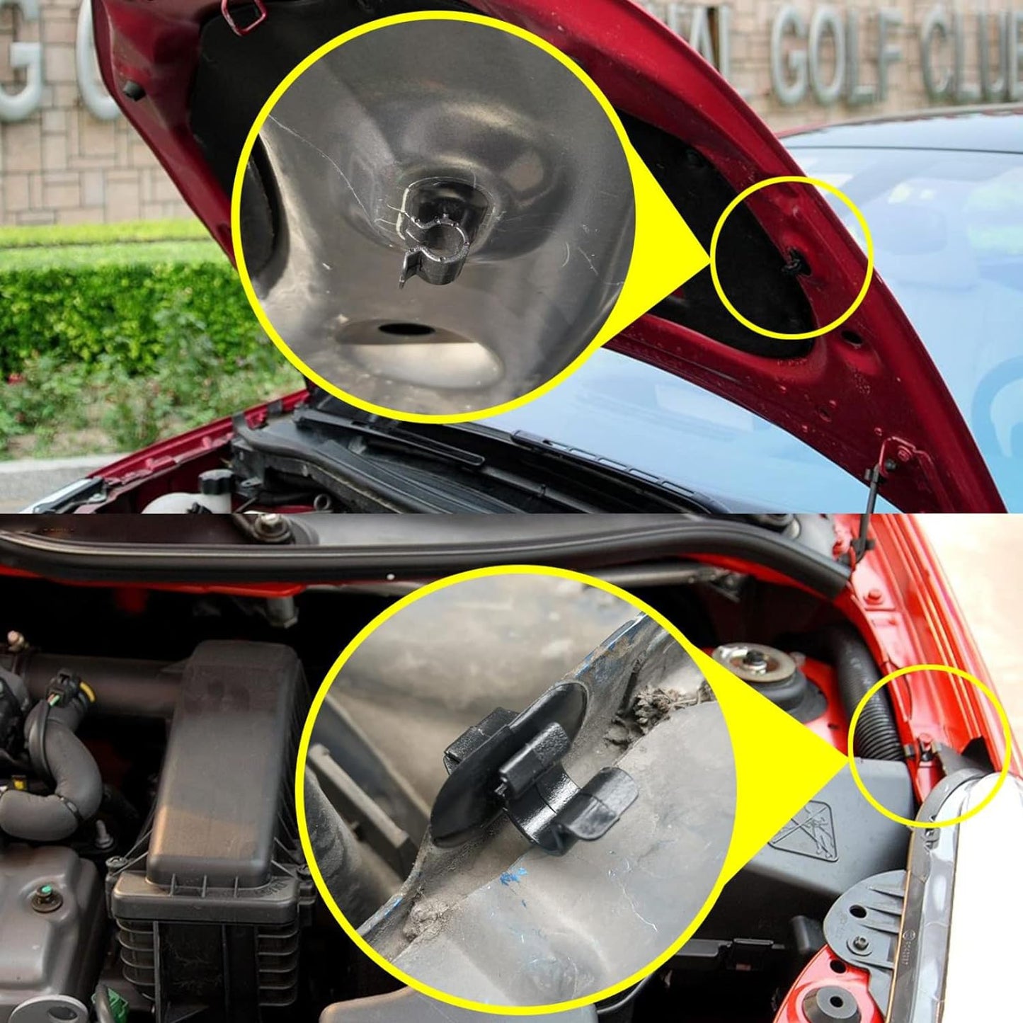 Bonnet Rod Stay Clip Citroen Peugeot Renault Vauxhall Opel 792834 6992P3