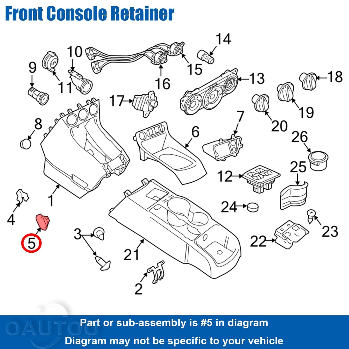Ford Transit Connect Wheel Arch & Side Moulding Trim Clip - 4493651