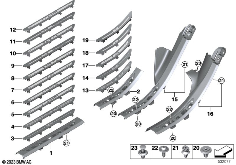 BMW & MINI Push Fit Expanding Trim Rivet - Interior & Body Panel Fastener 07147401727