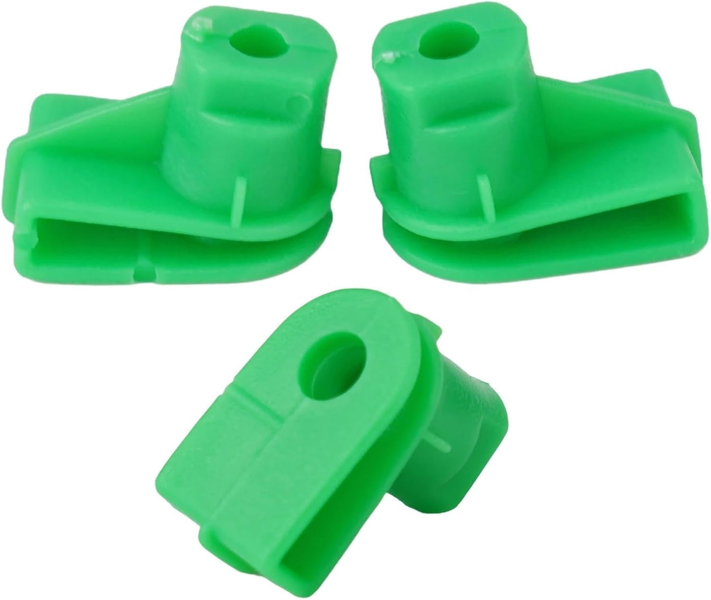 Green Plastic Spire C-Clip - Bumper & Trim Panel Fastener