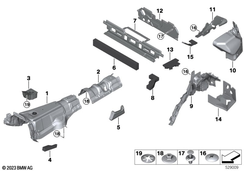 BMW & MINI Push Fit Expanding Trim Rivet - Interior & Body Panel Fastener 07147401727