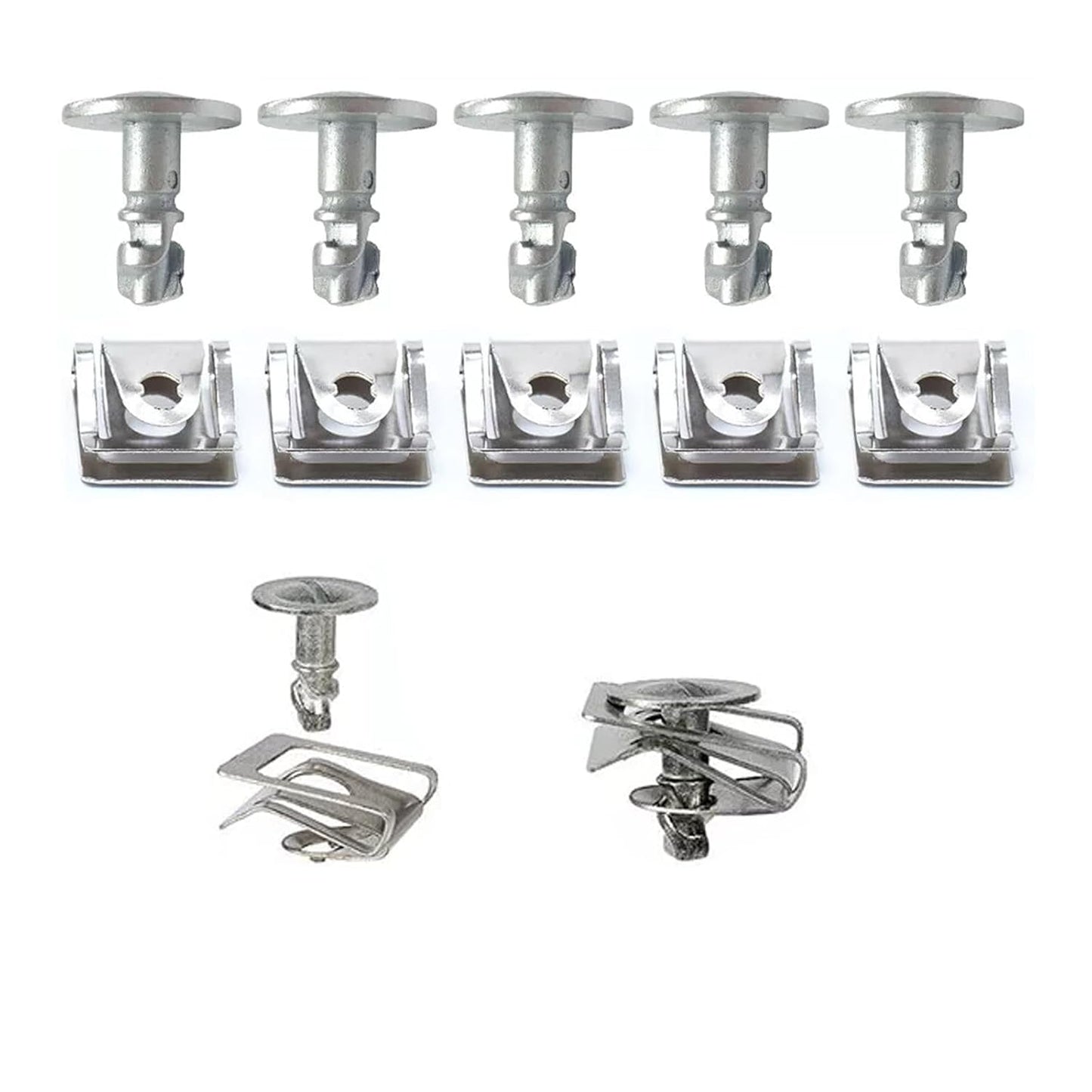 VAG Engine Undertray Fastener Kit - Turn Screws & Speed Nuts for Splash Shield 8D0805960