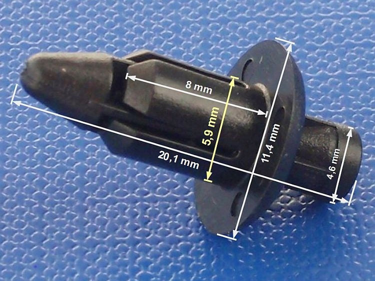 6mm Motorcycle Fairing Rivet Clips - Honda Yamaha Suzuki Kawasaki Trim Fasteners