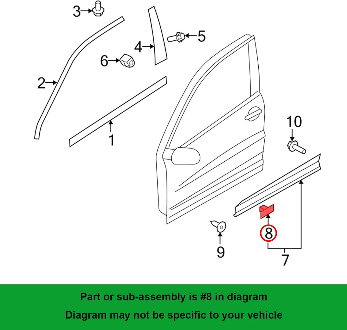 VAG Rubber Grommet Insert - Sealing Plug & Trim Clip Holder 3C0853586