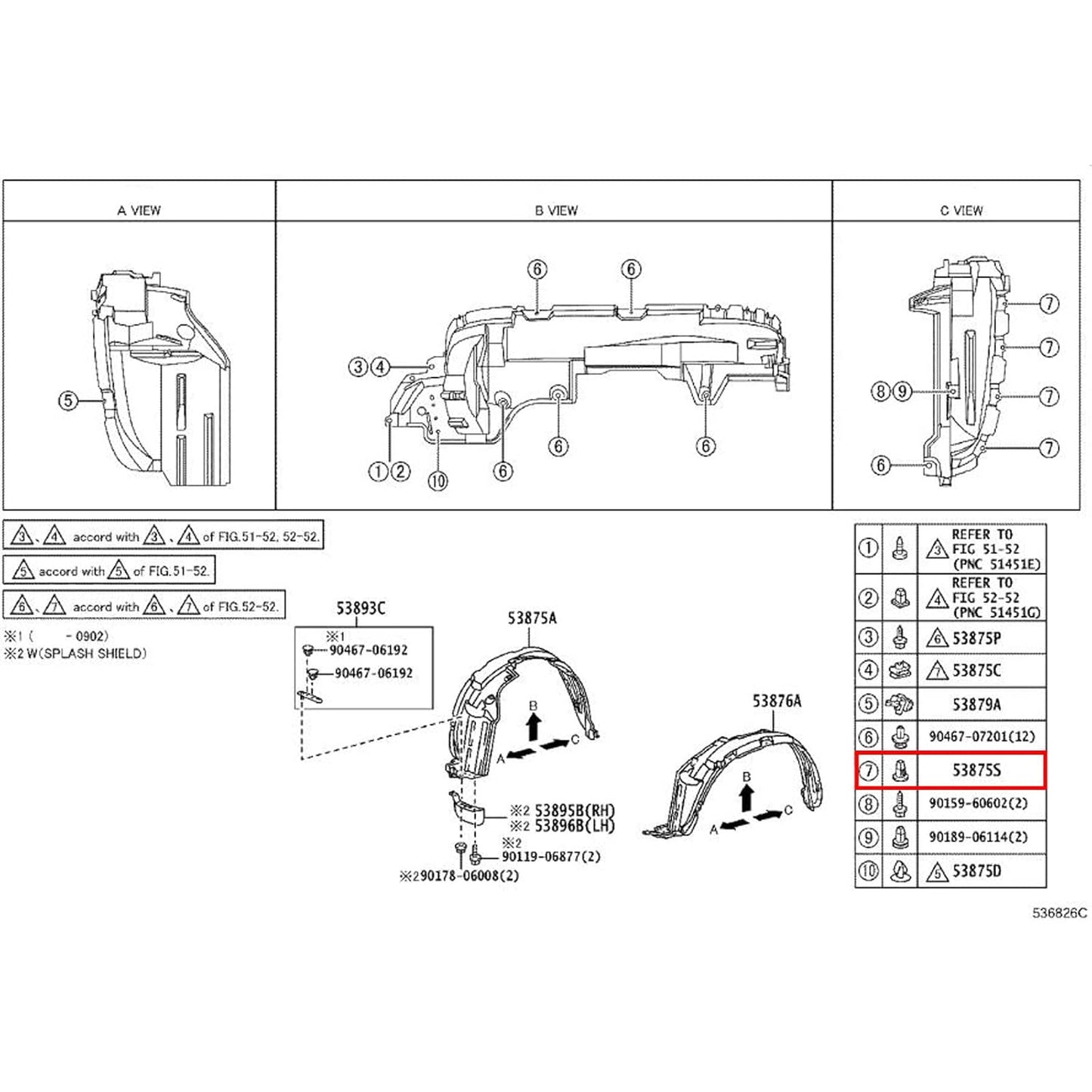 Toyota, Lexus, Peugeot, Citroen & Mitsubishi Screw Grommet - 9mm Trim Fastener 9018906065