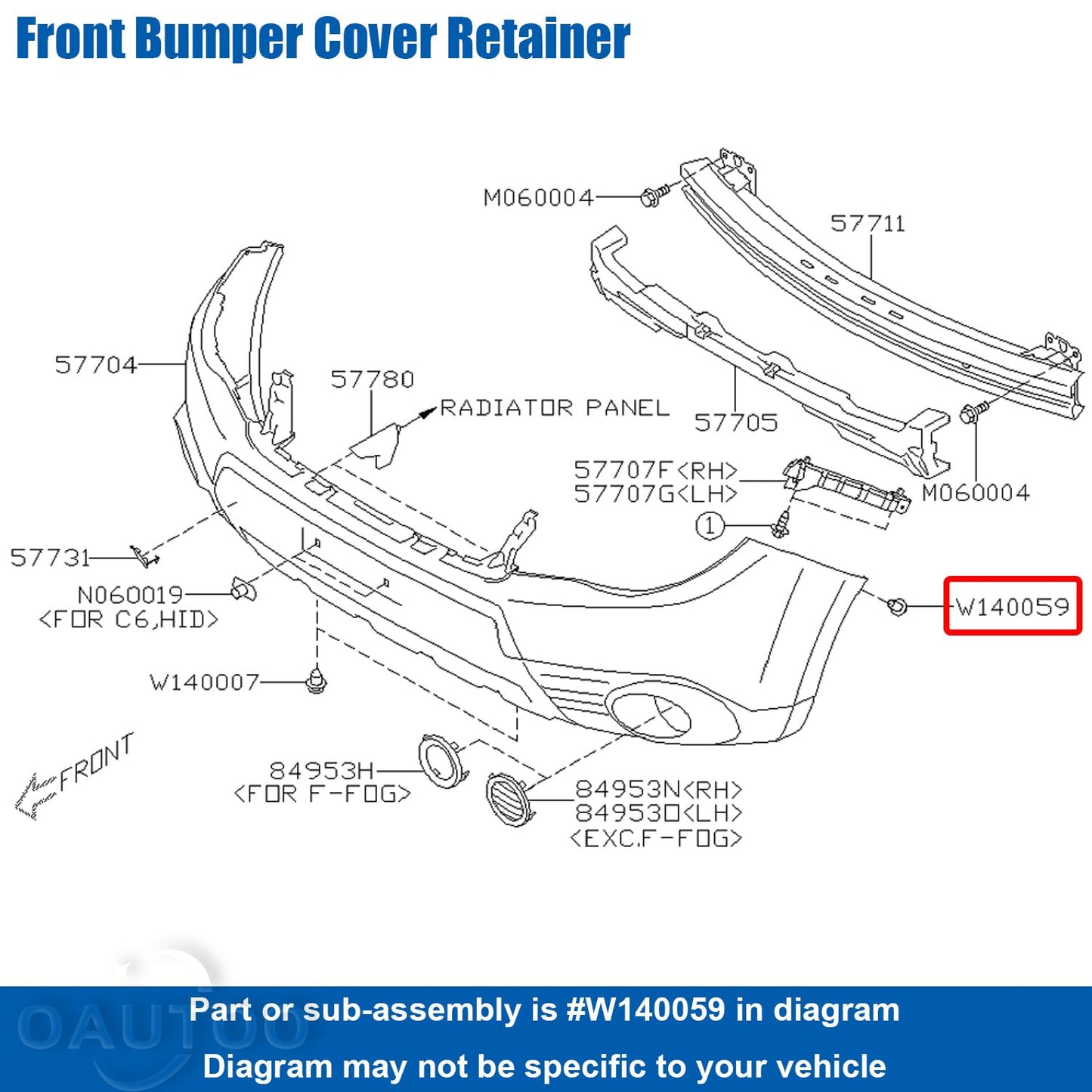 5mm Plastic Rivet Trim Clips Subaru BRZ WRX Forester