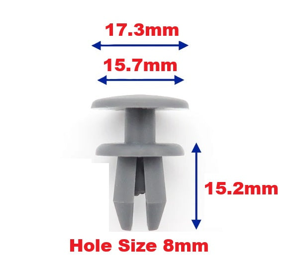 BMW Expanding Trim Rivet Grey 8mm - 51498237075