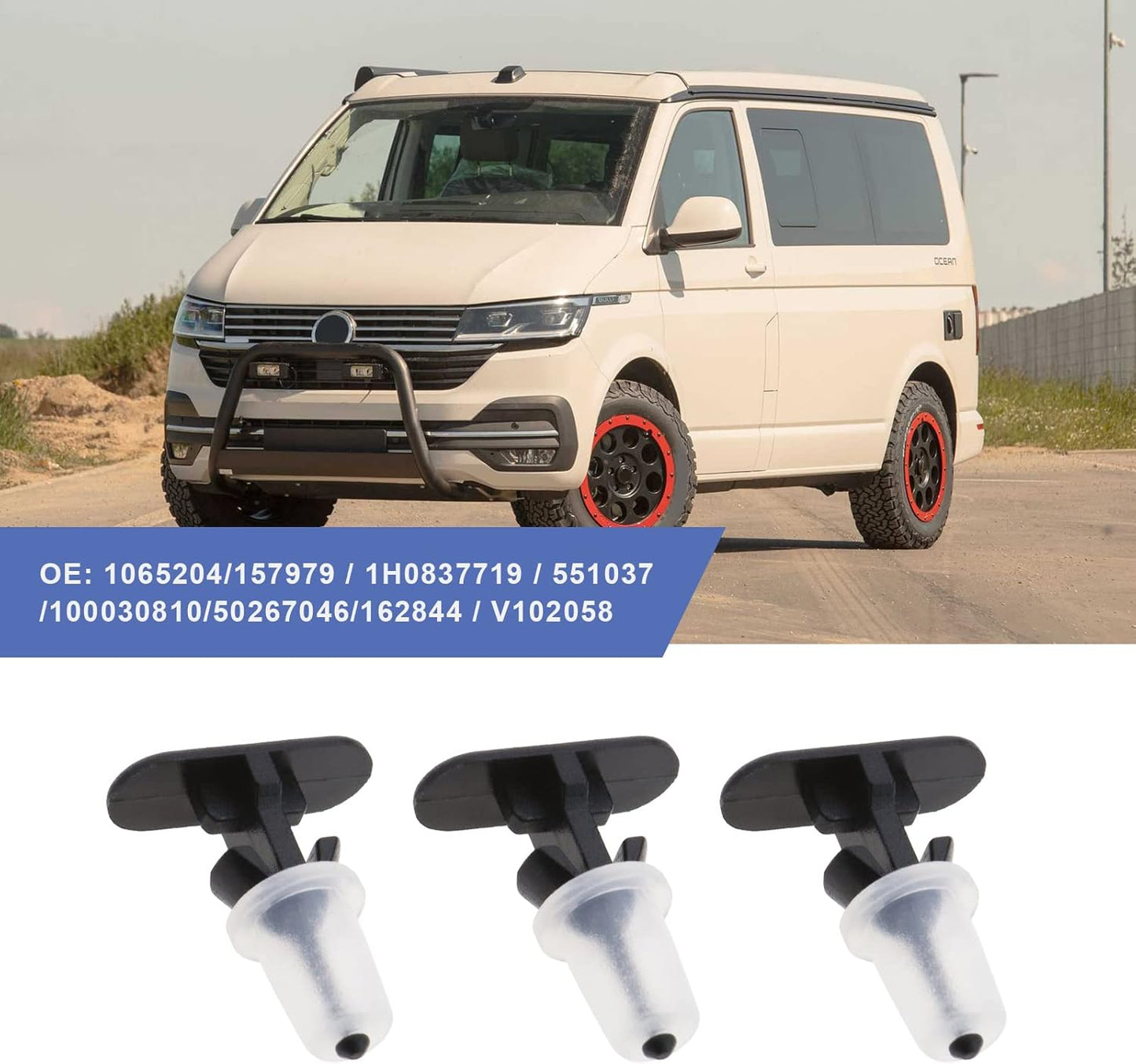 VW Group Weatherstrip & Door Seal Retaining Clip - 1H0837719