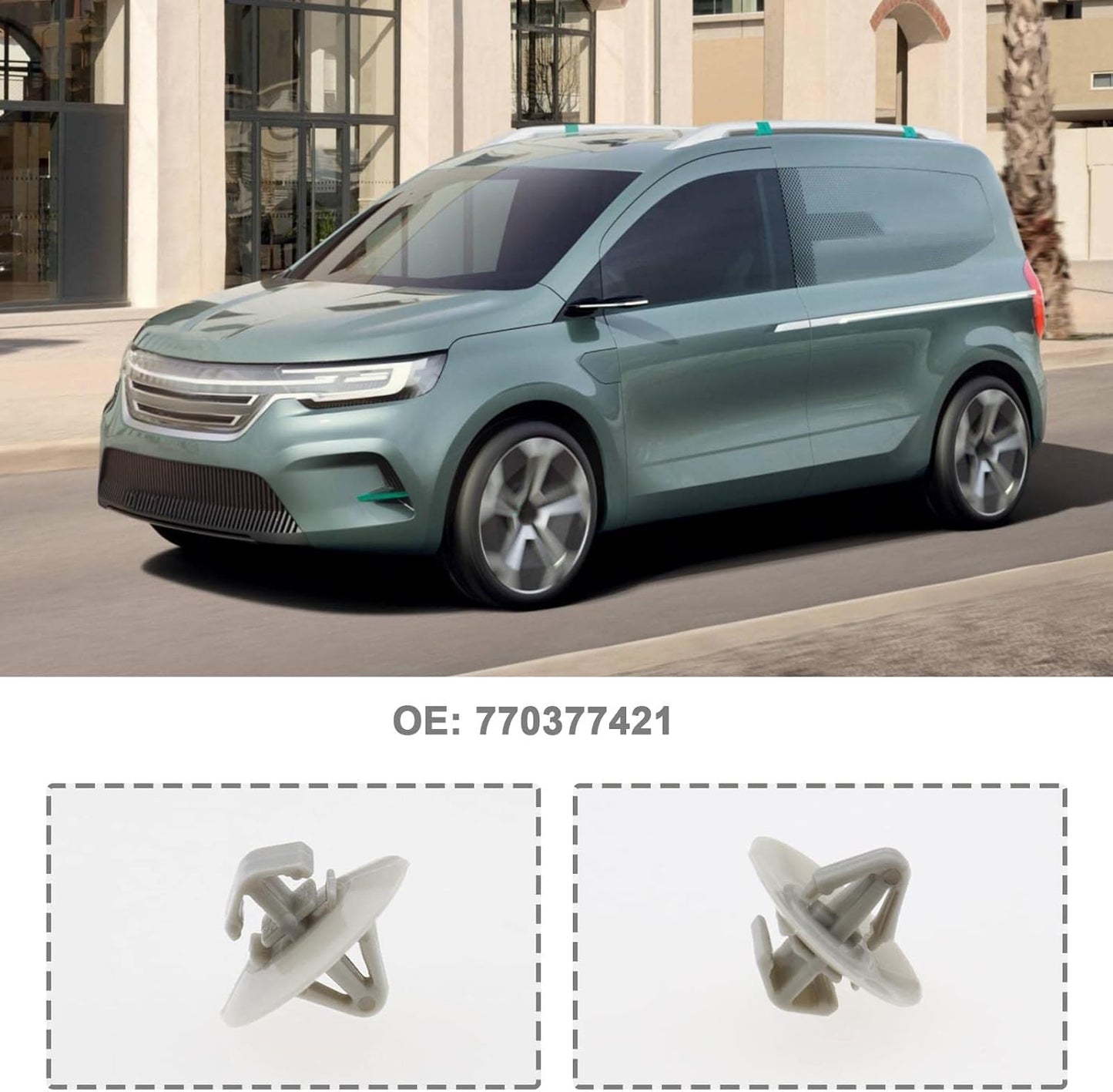 Vauxhall Renault Nissan Iveco Side Moulding Trim Clips 7703077421