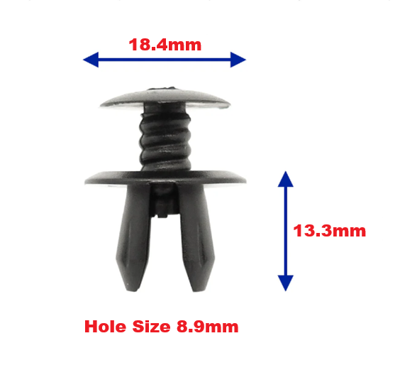 VAG 8.9mm Expanding Screw Rivet Clip - Interior Trim Fastener 7H0867299