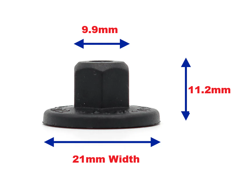VW Audi SEAT Skoda Porsche 10mm Plastic Undertray Nut 8E0825265C