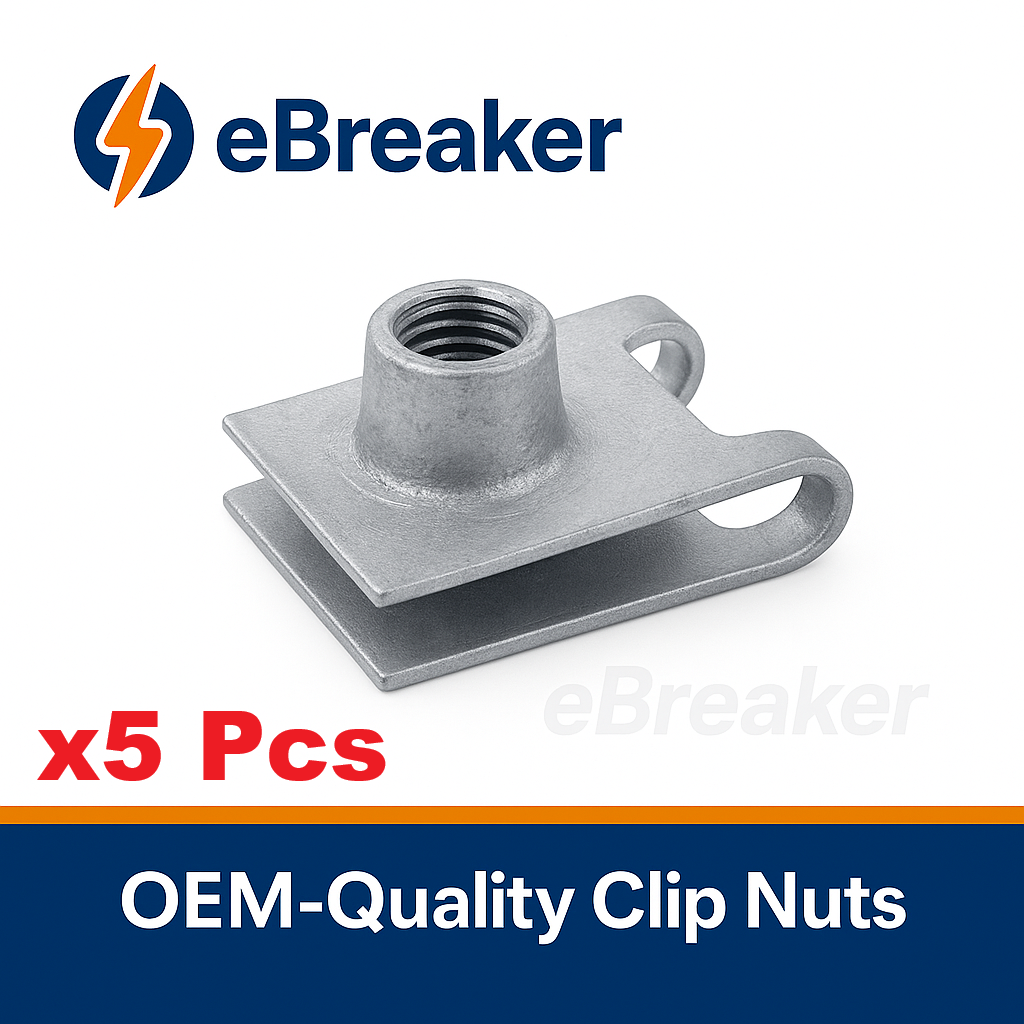 M6 Galvanised Spire Nut C-Clip - Underbody Shield & Trim Panel Fastener