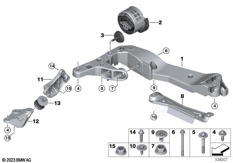 BMW & MINI Expanding Grommet Nut - Trim Panel Fastener Clip 07147306224