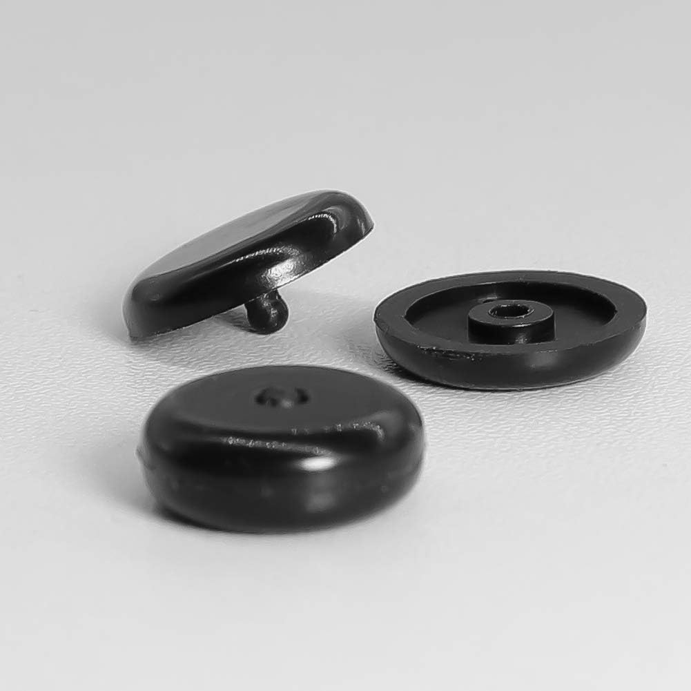 Universal Seat Belt Buckle Stopper Button - Black 5 Sets