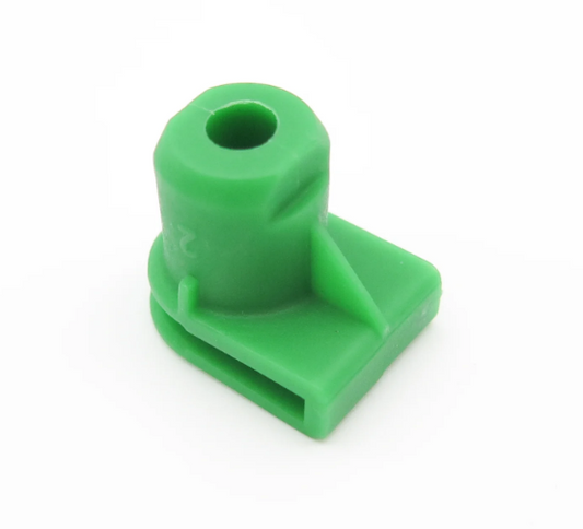 Green Plastic Spire C-Clip - Bumper & Trim Panel Fastener