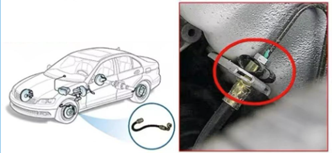 VAG Brake Hose Retaining Spring Clip - 4D0611715B