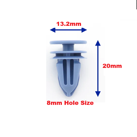Mercedes A B Class GLA Door Card Trim Panel Clip Blue 8mm Fastener