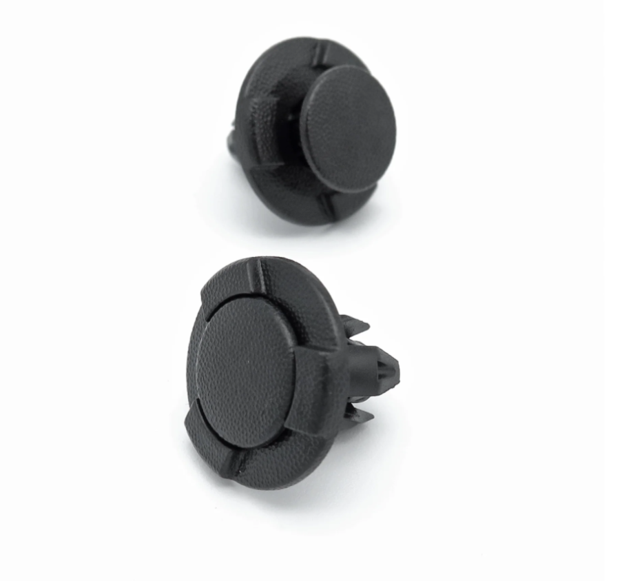 Push Fit Plastic Rivet Trim Clips for Nissan Mazda Ford Renault - 8mm Black