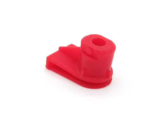 Red Angled Trim Panel Grommet - Multi Brand Bumper & Wheel Arch Fastener
