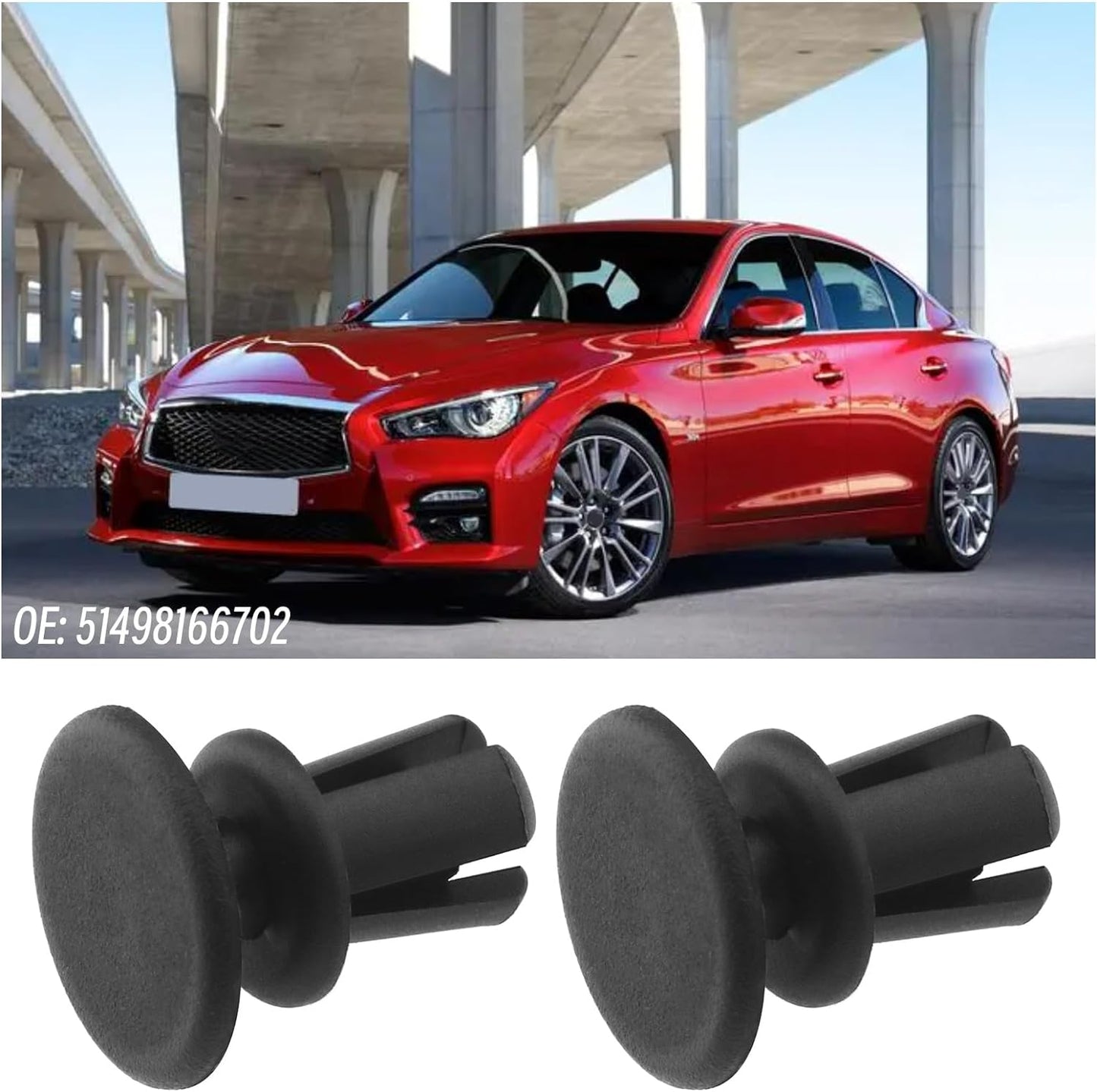 Multi-Brand Push Fit Trim Rivet - VAG Mercedes Peugeot Citroen Fastener N10583501