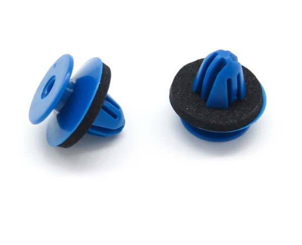 Audi VW Wheel Arch Flare Moulding Clip 8U0853909 - 8mm Blue Insulated Trim Fastener