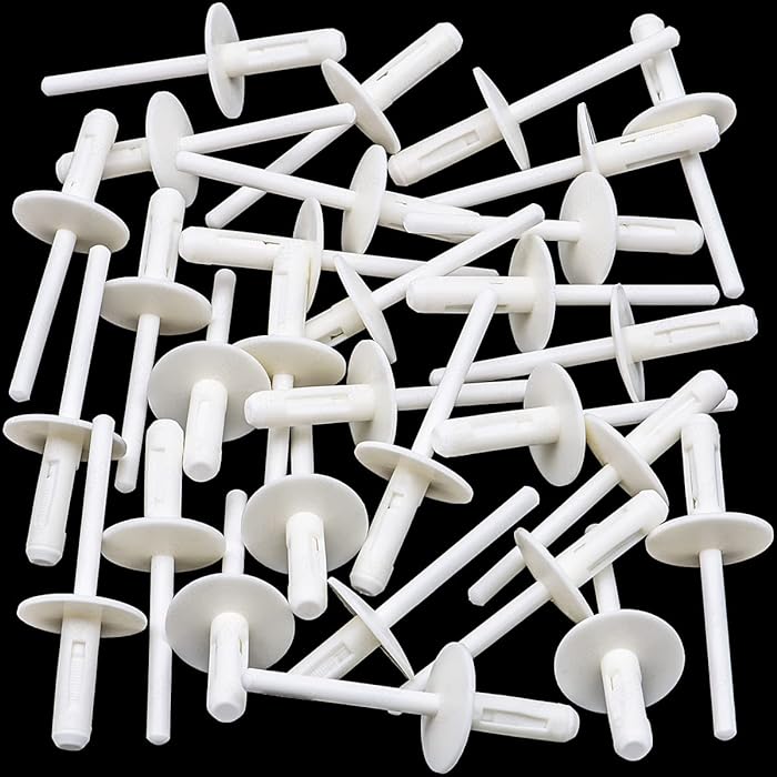 White Wheel Arch Flare Pull Rivet BMW X5 X5M - 07147391324