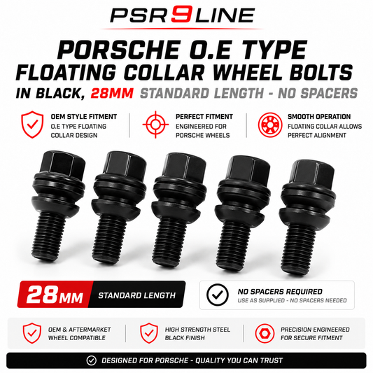Porsche OE Type Wheel Bolts for Standard Wheels & Spacers