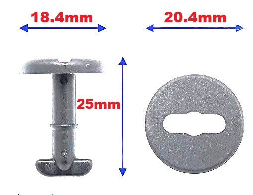 BMW & MINI Floor Mat Twist Clips - Carpet Holder Fasteners 51471881521
