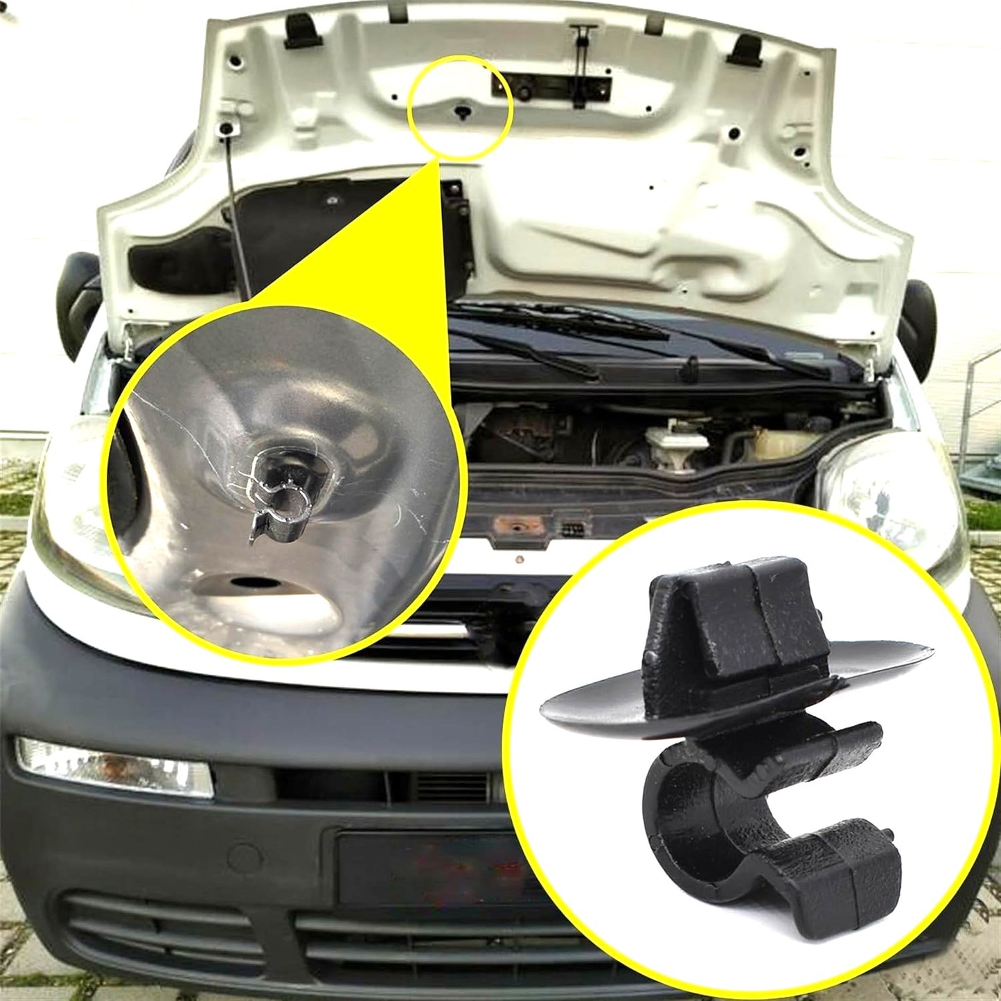 Bonnet Rod Stay Clip Citroen Peugeot Renault Vauxhall Opel 792834 6992P3