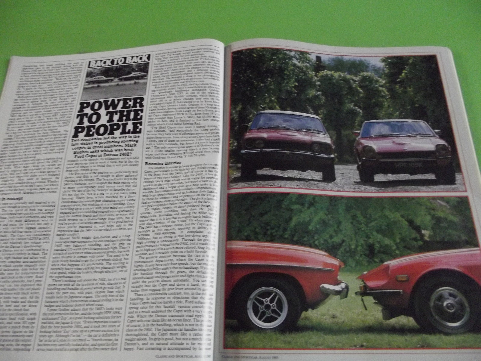 CLASSIC AND SPORTSCAR MAGAZINE AUGUST  1985 #c14