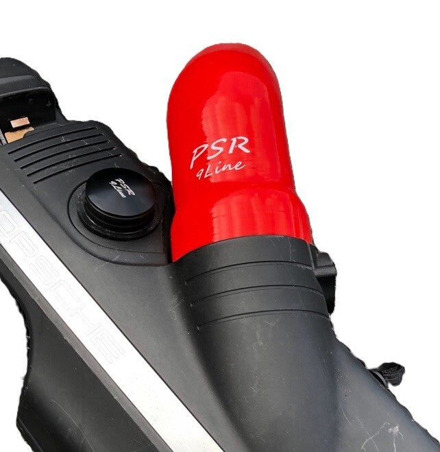 Porsche 997 Resonator Delete Air Box Modification with Red Induction Pipe & Plug21