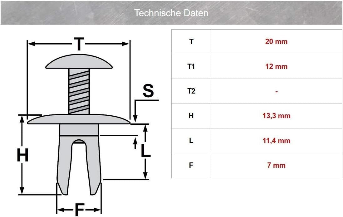 BMW Body Trim Expanding Rivet 10 QTY 51481915964 - X 1 2 3 4 5 6 7 8 Series10