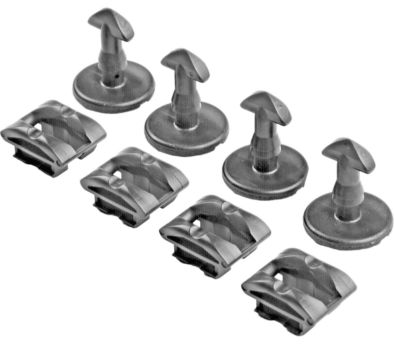 Land Range Rover Bumper Tow Cover Twist Bolt & Receiver x4 Sets DYR & DYF 50001013