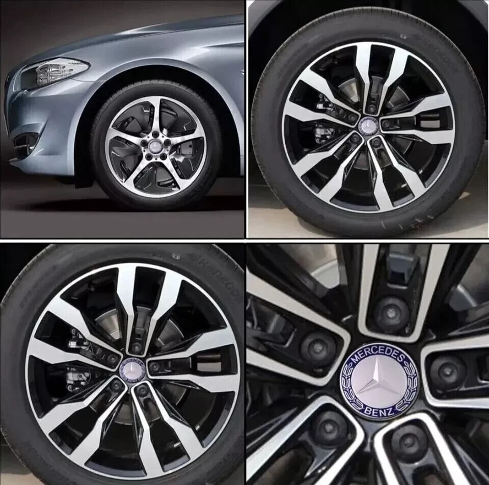 4x Mercedes Alloy Wheel Centre Hub Caps 75mm A B C E S M Class ML CLA4