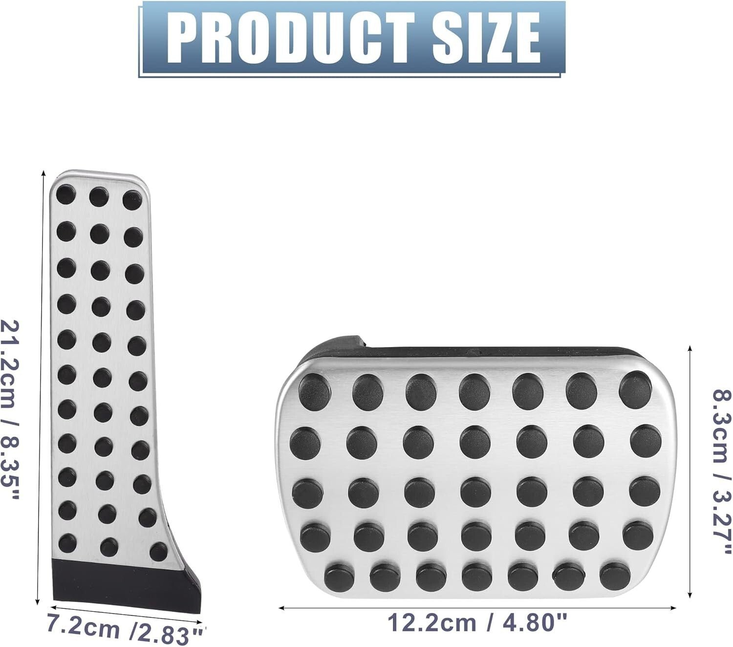 New Premium Stainless Steel AMG Sport Pedal Set 3PCS for Mercedes Benz C E S CLS12
