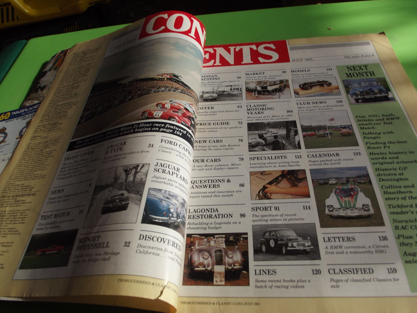 CLASSIC CARS MAGAZINE JULY 1991 #c32