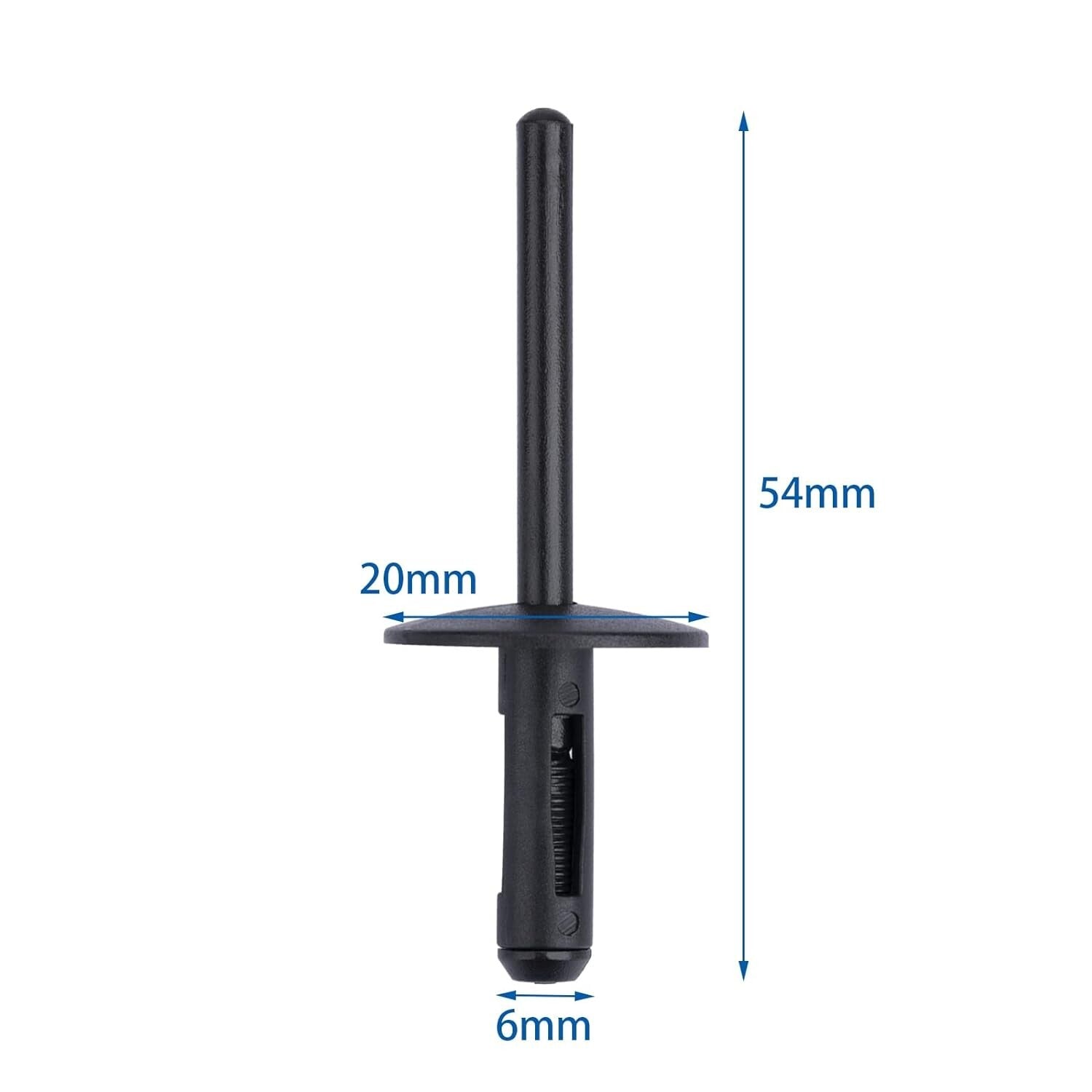 BMW X1 X2 X3 X4 X5 X6 F G Wheel Arch Flare Trim Clips 07147293278 Rivet 6mm x101