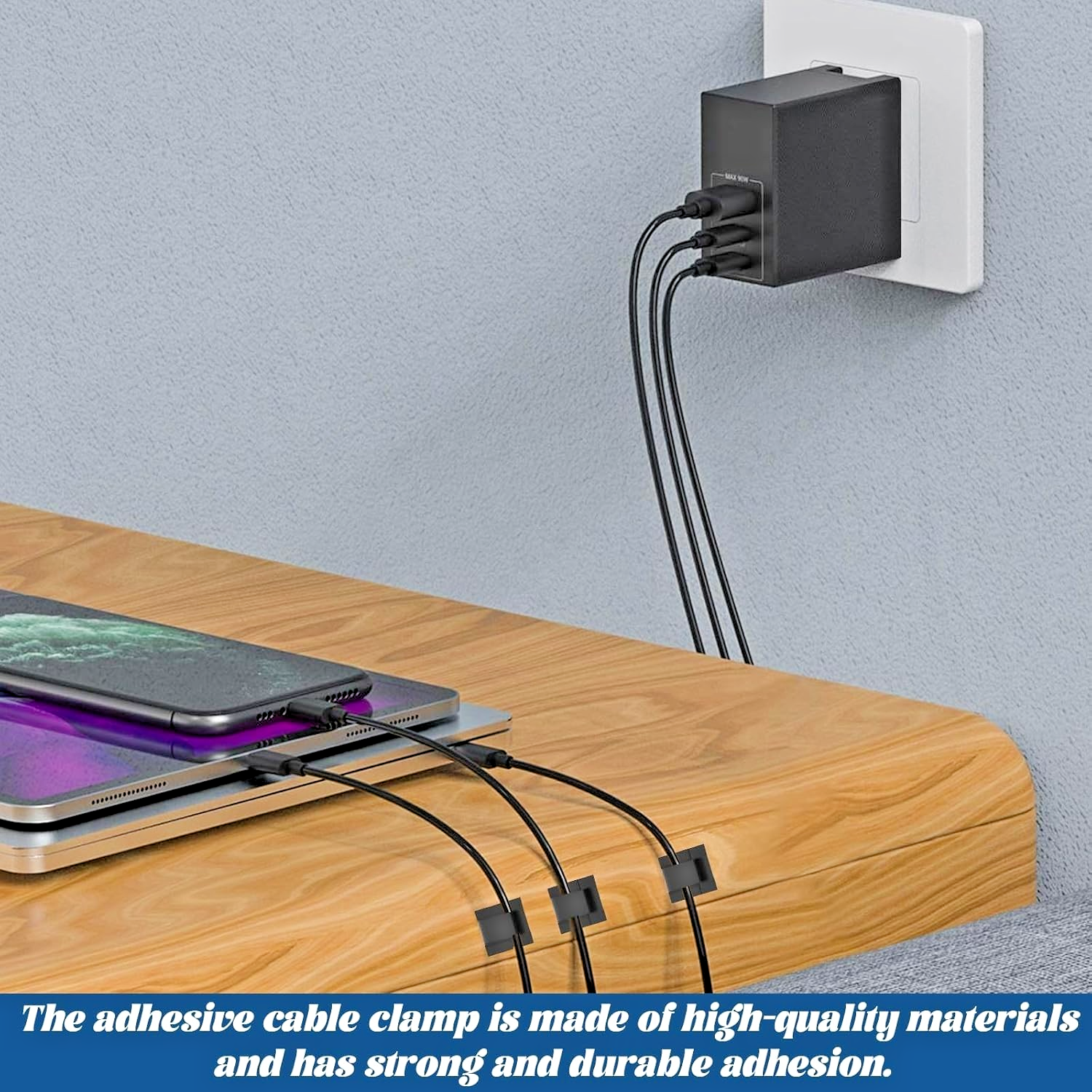 Vehicle / Household Electrical Cable and Wiring Route Sticky Back Clip Holder 1015