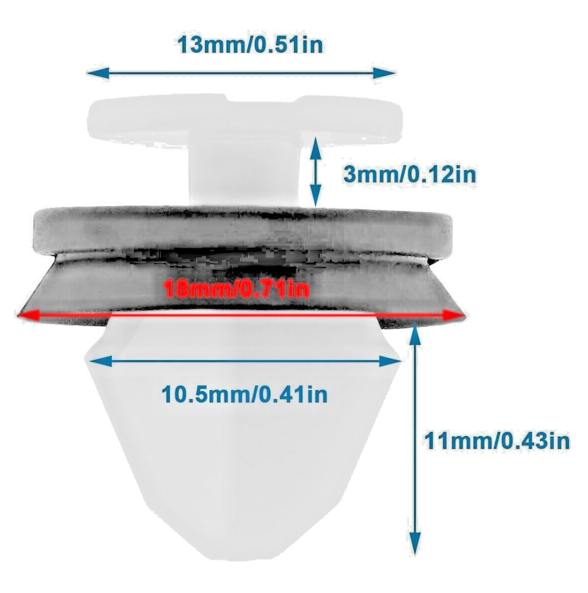 Land Range Rover Trim clips x5  Freelander Discovery Sport Evoque O.E.M LR0061011