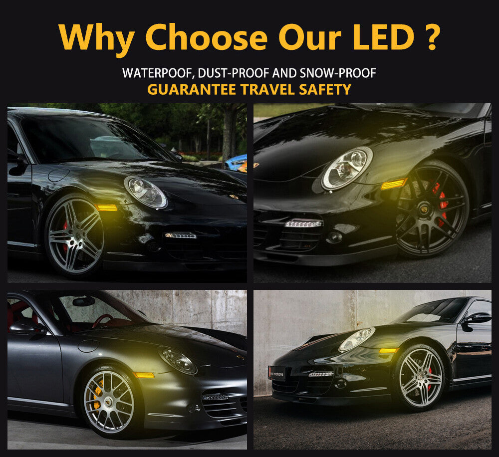 PORSCHE  DYNAMIC LED SIDE INDICATOR REPEATER LIGHTS 911 997 987 6