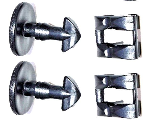 Land Range Rover Bumper Tow Cover Twist Bolt & Receiver x4 Sets DYR & DYF 5000109